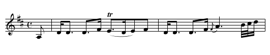 Sir Alexander Don's [2] Strathspey - staff notation