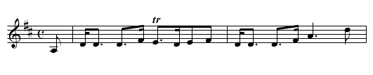 Sir Alexander Don's [2] - staff notation