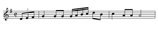Sir Barrys March - staff notation