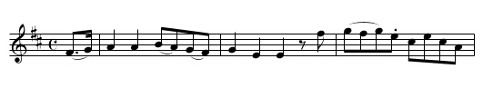 Sir Charles Cotton's Hornpipe - staff notation