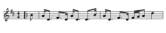 Sir Charles Douglas - staff notation
