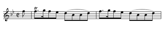 Sir Charles Douglass - staff notation