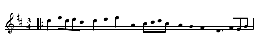 Sir Charles Sedley's Minuet - staff notation
