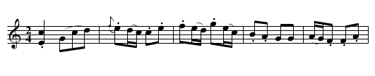 Sir Festus Burke - staff notation