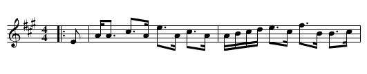 Sir George Abercrombie - staff notation