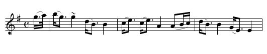 Sir George Clark’s Strathspey - staff notation
