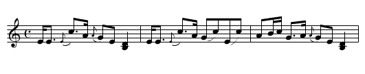 Sir George MacKenzie of Coul's Favorite - staff notation