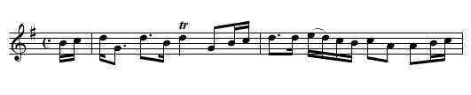 Sir James Baird's - staff notation