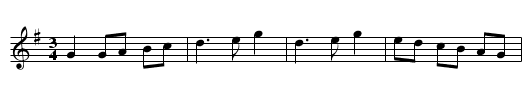 Sir John Fenwick's The Flower Amang Them A' (waltz) - staff notation