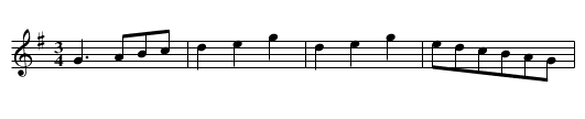 Sir John Fenwick's The Flower Amang Them All - staff notation