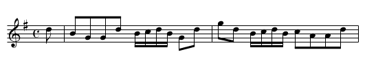 Sir John Stewart of Grandtully’s Strathspey [1] - staff notation