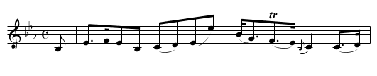 Sir John Whitefoorde’s Strathspey - staff notation