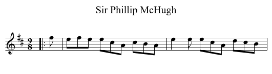 Sir Phillip McHugh - staff notation
