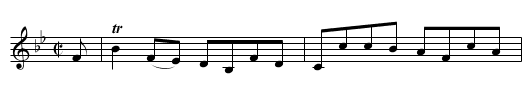 Sir Robert Peel - staff notation