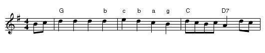 Sir Sidney Smith - staff notation
