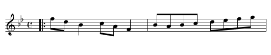 Sir T.H. Liddell's Favorite - staff notation