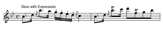 Sir Walter Scott Bart - staff notation