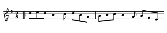 Sir William Curtis's Jigg - staff notation