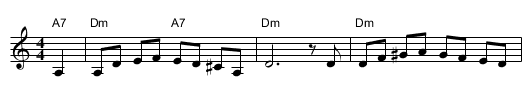 S&icirc;rba from Carpati - staff notation