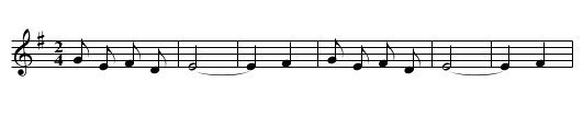 Siriul - staff notation