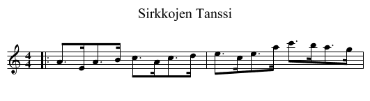 Sirkkojen Tanssi - staff notation