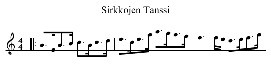 Sirkkojen Tanssi - staff notation