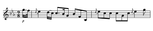 SIUBHAL AN T' SNEACHD TRA OICHE'. - staff notation