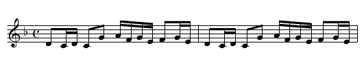 Sivas Halayi - staff notation
