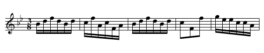 Six and Sevens. WCD3/2.046 - staff notation