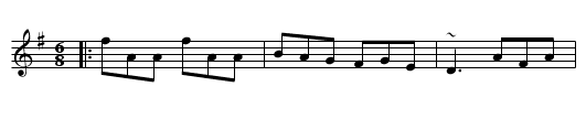 Sixpenny Money - staff notation