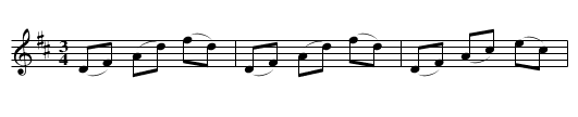Sjuttiofyran - staff notation