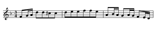 Skåjare Polskan - staff notation