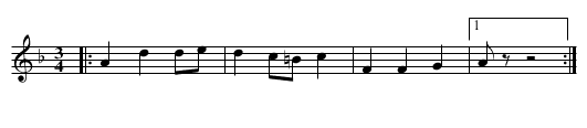 Skallpiplåten - Vals från Transtrand - staff notation