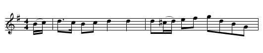 Skänklåt från Haverö - staff notation