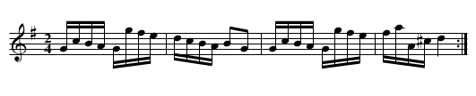 Skarden's Humour. THO2.088 - staff notation