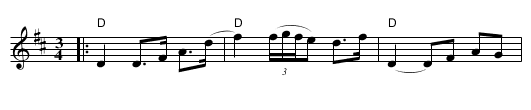 Skedvi bypolskan - staff notation