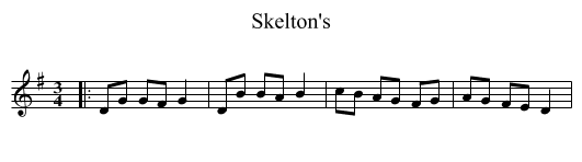 Skelton's - staff notation