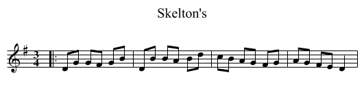 Skelton's - staff notation