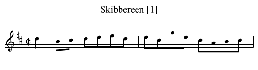 Skibbereen [1] - staff notation
