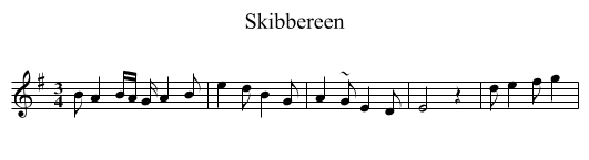 Skibbereen - staff notation