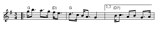 Skinntr&oslash;ya - staff notation