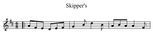 Skipper's - staff notation