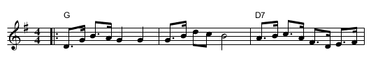 Sk&oslash;jtel&oslash;berdans (Skaters' Shottish) - staff notation