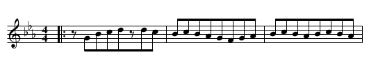 Skopski Cocek - staff notation