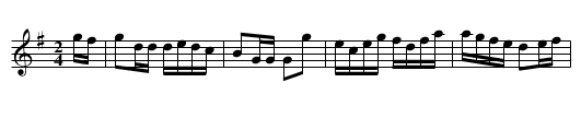 Skräddarkadrilj från Gotland - staff notation