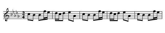 Skudrinka - staff notation