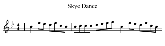 Skye Dance - staff notation