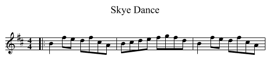 Skye Dance - staff notation