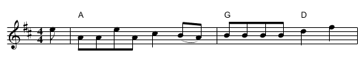 Skye Dance - staff notation