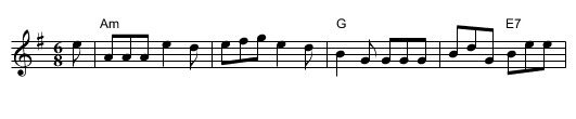 Skyeman's Jig - staff notation